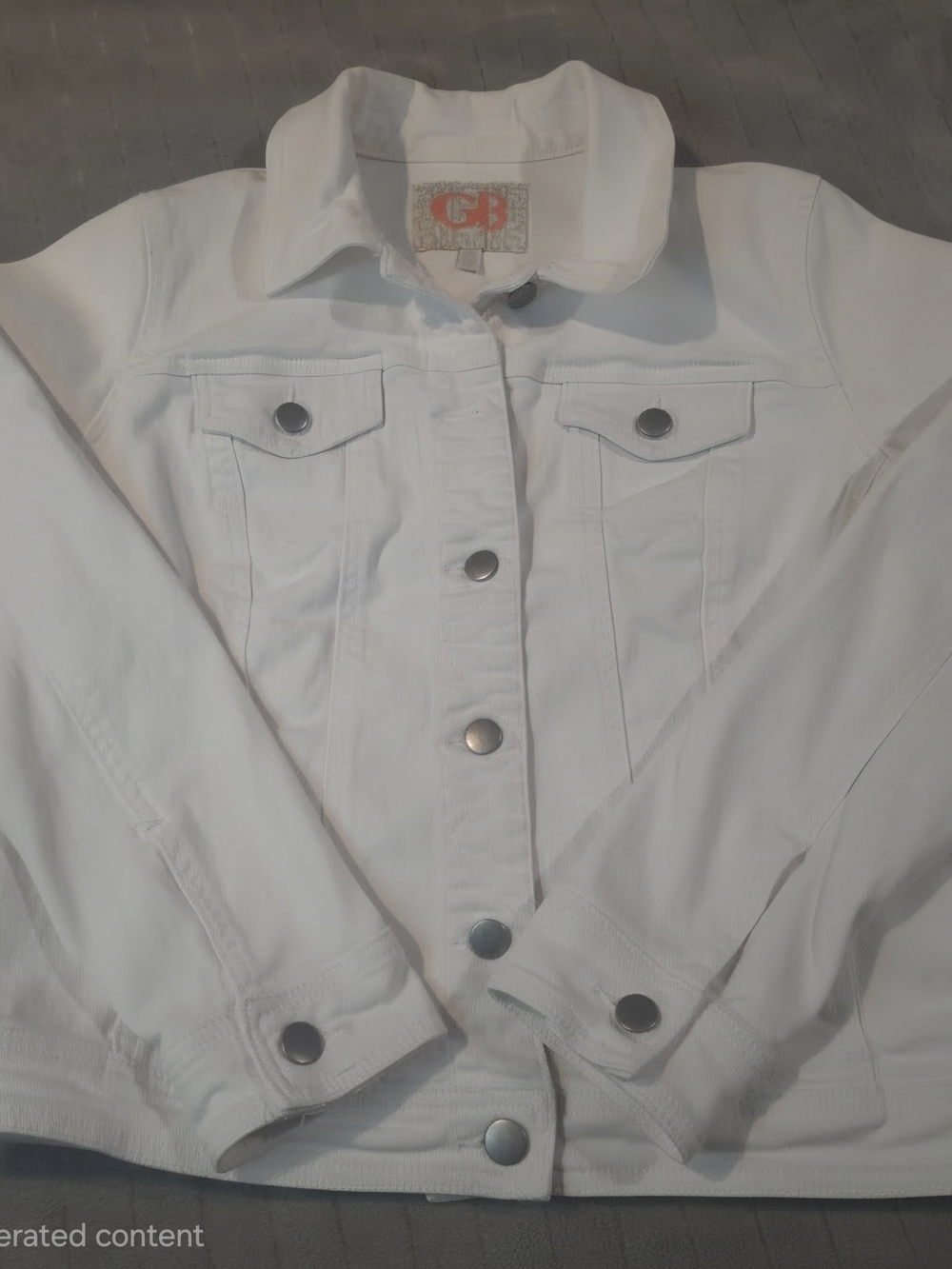 Gianni Bini White Denim Jacket